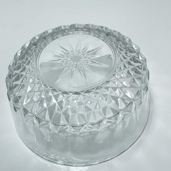 Set Of 3 Arcoroc France DIAMANT STARBURST Berry Bowls 4" - Picture 3 of 6